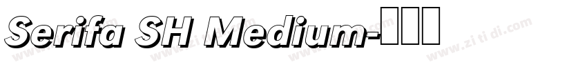 Serifa SH Medium字体转换